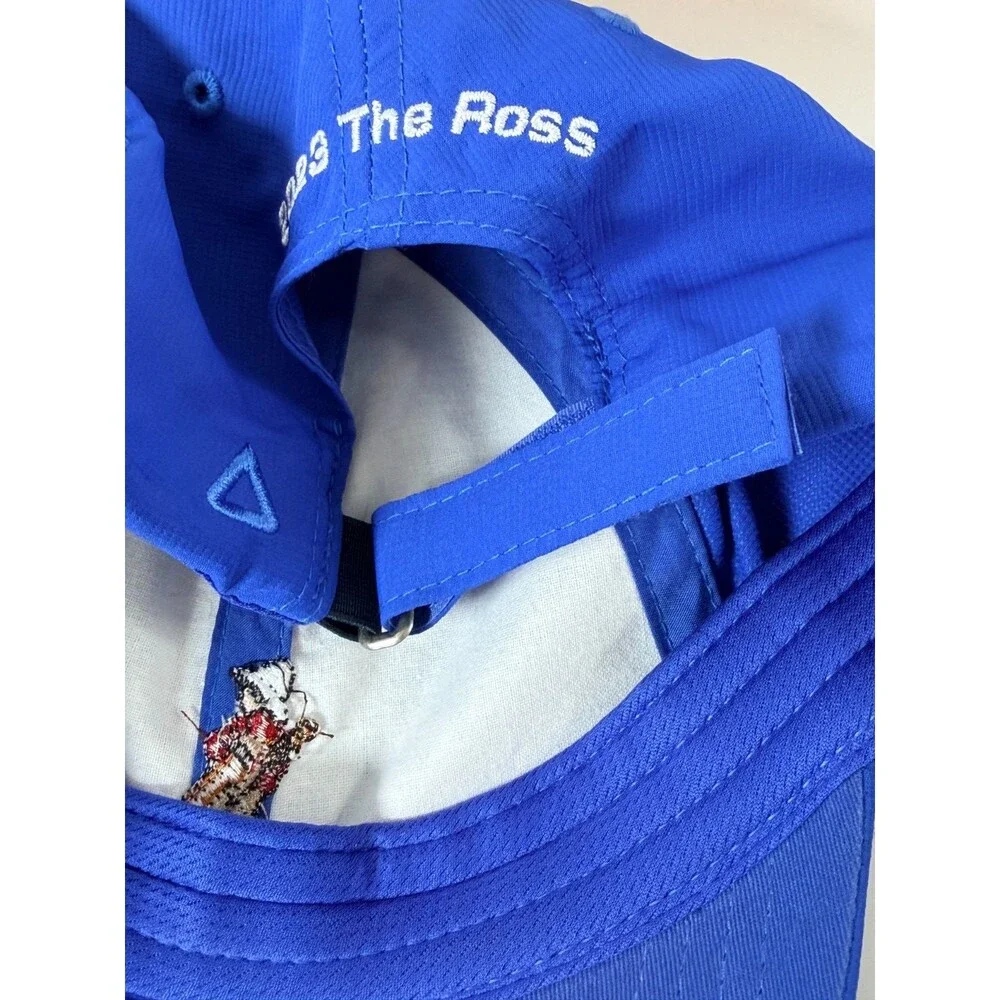 AHEAD Performance Golf Hat UPF 50+ 2023 The Ross Classic Fit Strap Back Blue